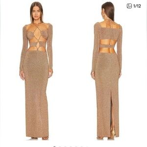 Michael Costello x REVOLVE Nyura Gown - Gold SOLD OUT ONLINE